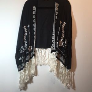 Black and white Tasha Polizzi Cape